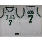 Boston Celtics #7 Jaylen Brown 2017-18 New Season White Nike Men Jersey
