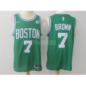 Boston Celtics #7 Jaylen Brown Green Nike Swingman Men Jersey