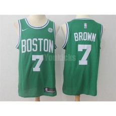 Boston Celtics #7 Jaylen Brown Green Nike Swingman Men Jersey