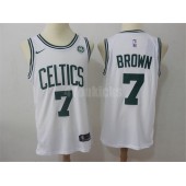 Boston Celtics #7 Jaylen Brown White Nike Swingman Men Jersey