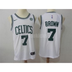 Boston Celtics #7 Jaylen Brown White Nike Swingman Men Jersey