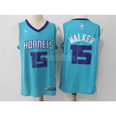 Charlotte Hornets #15 Kemba Walker Teal Swingman Nike Men Jersey