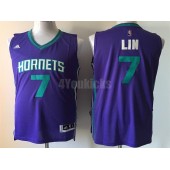 Charlotte Hornets #7 Jeremy Lin Purple Swingman Men Jersey