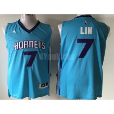 Charlotte Hornets #7 Jeremy Lin Teal Swingman Men Jersey