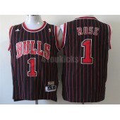 Chicago Bulls #1 Derrick Rose Black New Revolution 30 Men Jersey