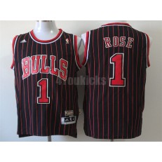 Chicago Bulls #1 Derrick Rose Black New Revolution 30 Men Jersey