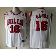 Chicago Bulls #16 Pau Gasol White New Revolution 30 Men Jersey