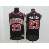 Chicago Bulls #23 Michael Jordan Black M&N Men Jersey