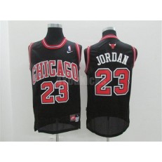 Chicago Bulls #23 Michael Jordan Black M&N Men Jersey