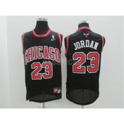 Chicago Bulls #23 Michael Jordan Black M&N Men Jersey