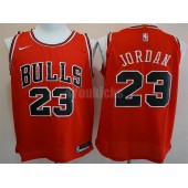 Chicago Bulls #23 Michael Jordan Red Authentic Icon Edition Men Jersey