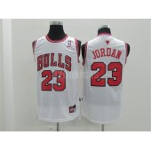 Chicago Bulls #23 Michael Jordan White New Revolution 30 Men Jersey