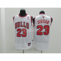 Chicago Bulls #23 Michael Jordan White New Revolution 30 Men Jersey
