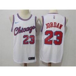 Chicago Bulls #23 Michael Jordan White Nike City Edition Swingman Men Jersey