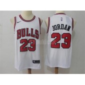 Chicago Bulls #23 Michael Jordan White Nike Swingman Men Jersey