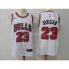 Chicago Bulls #23 Michael Jordan White Nike Swingman Men Jersey