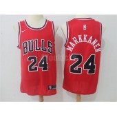 Chicago Bulls #24 Laur Markkanen Red Nike Swingman Men Jersey