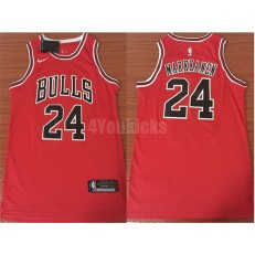 Chicago Bulls #24 Laur Markkanen Swingman Red Road Nike Men Jersey - Icon Edition