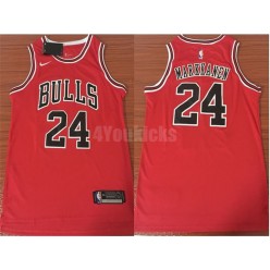 Chicago Bulls #24 Laur Markkanen Swingman Red Road Nike Men Jersey - Icon Edition