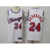 Chicago Bulls #24 Laur Markkanen White Nike City Edition Swingman Men Jersey