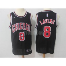 Chicago Bulls #8 Zach Lavine Black Nike Swingman Men Jersey
