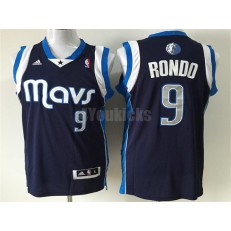 Dallas Mavericks #9 Rajon Rondo Navy Blue Revolution 30 Stitched Men Jersey