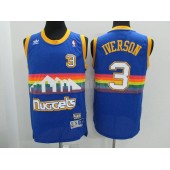 Denver Nuggets #3 Allen Iverson Hardwood Classics Swingman Men Jersey
