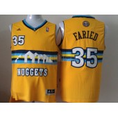 Denver Nuggets #35 Kenneth Faried Revolution 30 Swingman Yellow Men Jersey