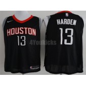 Houston Rockets #13 James Harden Black Nike Authentic Statement Edition Men Jersey