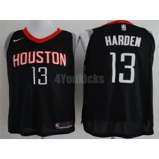 Houston Rockets #13 James Harden Black Nike Authentic Statement Edition Men Jersey
