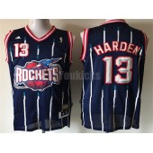 Houston Rockets #13 James Harden Navy Throwback Stitched Men Jersey