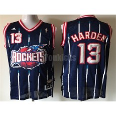 Houston Rockets #13 James Harden Navy Throwback Stitched Men Jersey