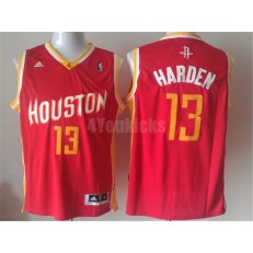 Houston Rockets #13 James Harden Red Alternate Revolution 30 Stitched Men Jersey