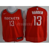 Houston Rockets #13 James Harden Red Nike Authentic Statement Edition Men Jersey