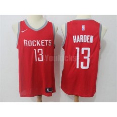 Houston Rockets #13 James Harden Red Nike Swingman Icon Edition Men Jersey