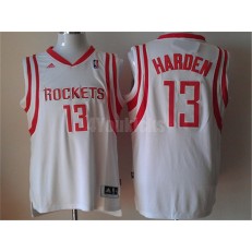 Houston Rockets #13 James Harden White Home Revolution 30 Stitched Men Jersey
