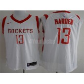 Houston Rockets #13 James Harden White Nike Authentic Association Edition Men Jersey