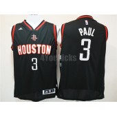 Houston Rockets #3 Chris Paul Black New Revolution 30 Men Jersey