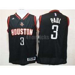 Houston Rockets #3 Chris Paul Black New Revolution 30 Men Jersey