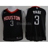 Houston Rockets #3 Chris Paul Black Nike Authentic Statement Edition Men Jersey