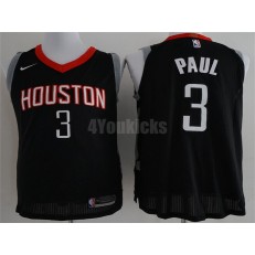 Houston Rockets #3 Chris Paul Black Nike Authentic Statement Edition Men Jersey