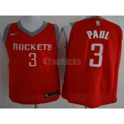 Houston Rockets #3 Chris Paul Red Nike Authentic Statement Edition Men Jersey
