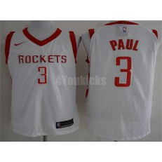 Houston Rockets #3 Chris Paul White Nike Authentic Association Edition Men Jersey