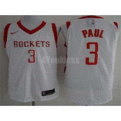Houston Rockets #3 Chris Paul White Nike Authentic Association Edition Men Jersey
