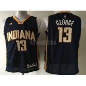 Indiana Pacers #13 Paul George Navy Swingman Men Jersey