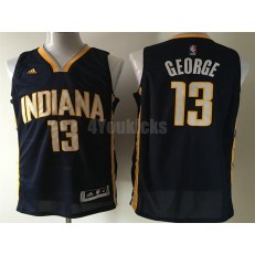 Indiana Pacers #13 Paul George Navy Swingman Men Jersey