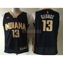 Indiana Pacers #13 Paul George Navy Swingman Men Jersey