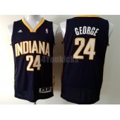 Indiana Pacers #24 Paul George Navy Blue New Revolution 30 Men Jersey