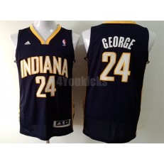 Indiana Pacers #24 Paul George Navy Blue New Revolution 30 Men Jersey