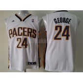 Indiana Pacers #24 Paul George White New Revolution 30 Men Jersey